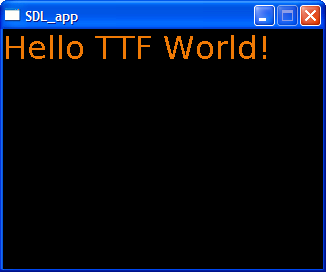 TTF Hello World!